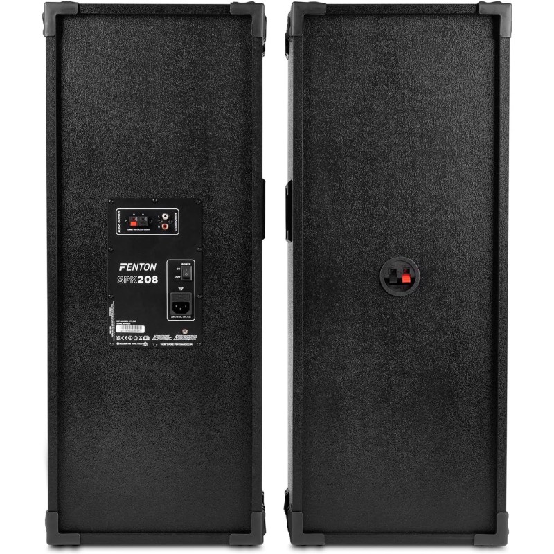 Fenton SPK-208 Pa Active Speakerset 2x8bt Led