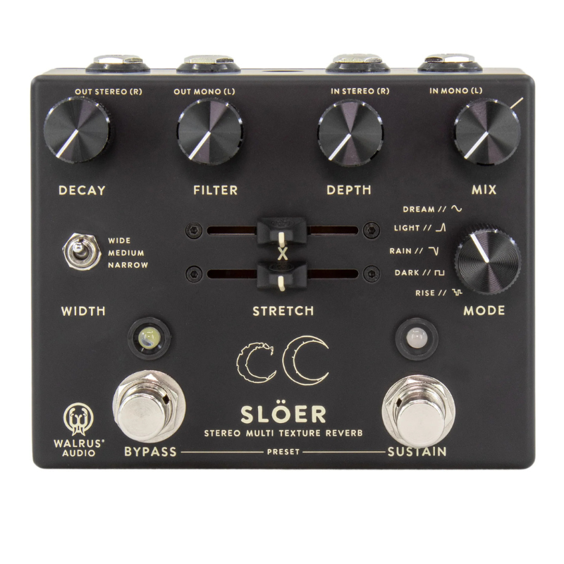 Walrus Audio Slöer Stereo Ambient Reverb Black