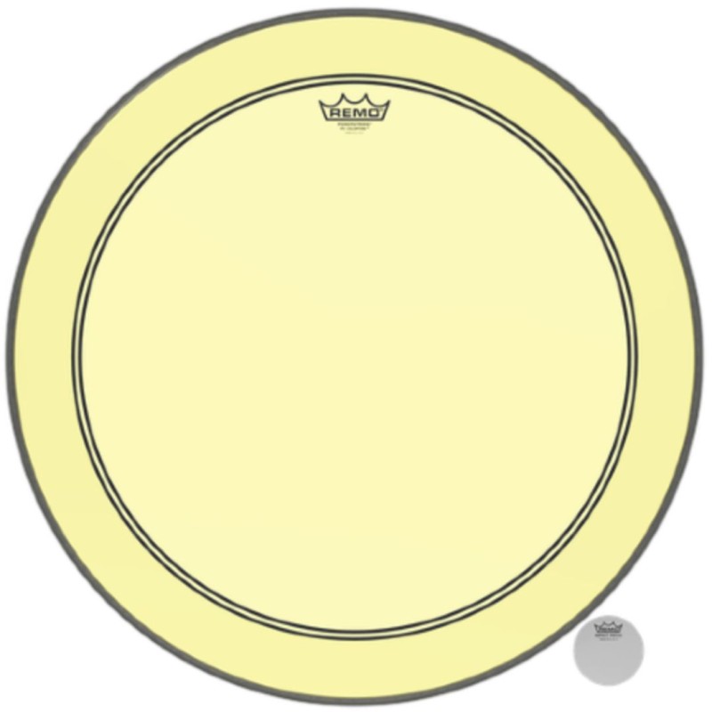 REMO Powerstroke 3 Colortone 24" Yellow P3-1324-CT-YE