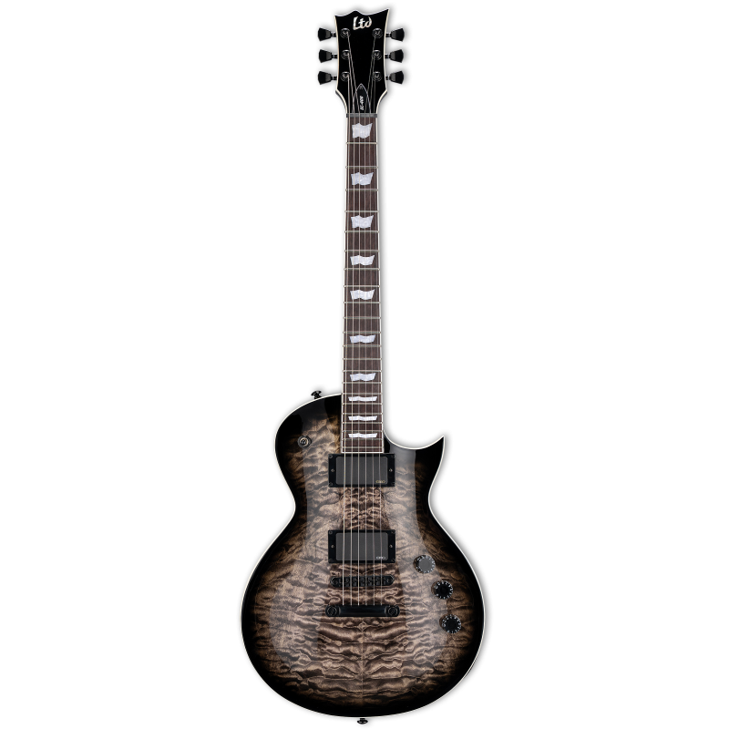 LTD EC-400QM See Thru Black Sunburst