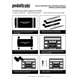 Pedaltrain PT-TFMK-SM True Fit Universal Mounting Kit
