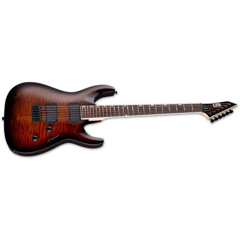 LTD MH-200HT QM Dark Brown Suburst
