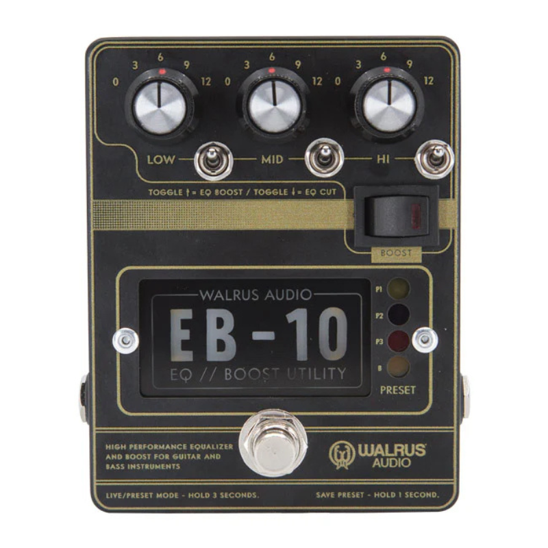 Walrus Audio EB-10 Preamp // EQ // Boost Black