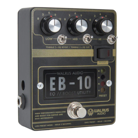 Walrus Audio EB-10 Preamp // EQ // Boost Black