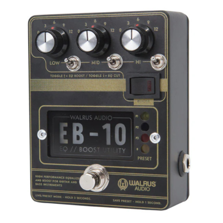 Walrus Audio EB-10 Preamp // EQ // Boost Black