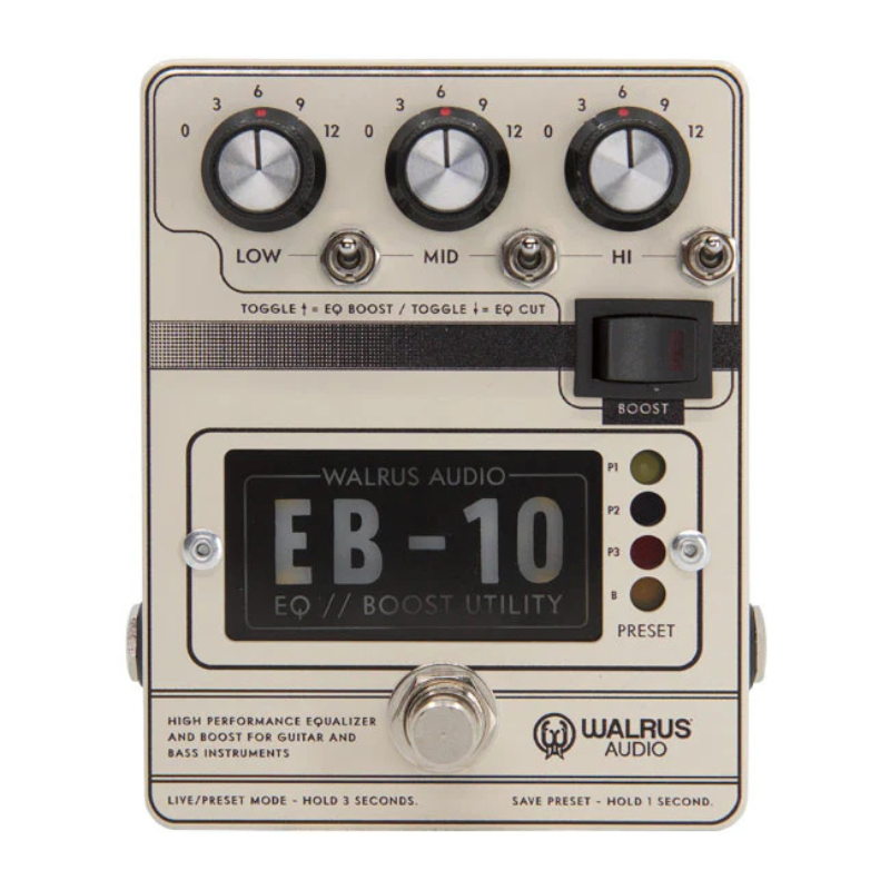 Walrus Audio EB-10 Preamp // EQ // Boost Cream