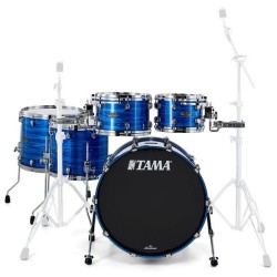 TAMA Starclassic Walnut/Birch 22" Lacquer Ocean Blue Ripple WBS52RZS-LOR
