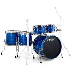TAMA Starclassic Walnut/Birch 22" Lacquer Ocean Blue Ripple WBS52RZS-LOR