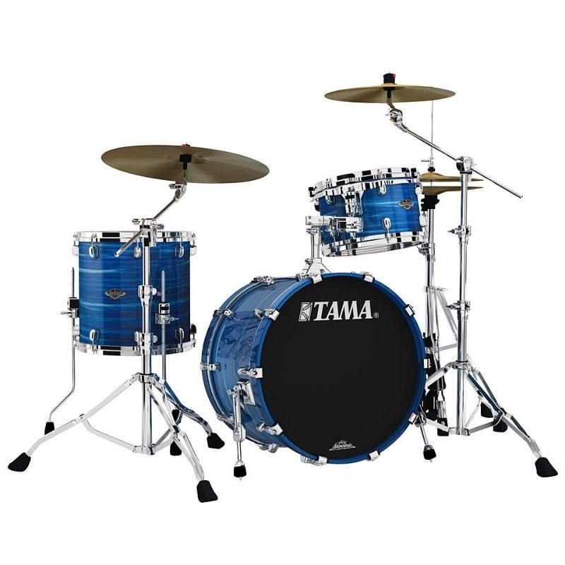 TAMA Starclassic Walnut/Birch 20" Lacquer Ocean Blue Ripple WBS30RS-LOR