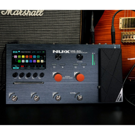 NUX MG-50Li Dark Blue pedaliera modeler per chitarra