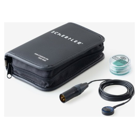 Schertler p-dyn-uni-uke-p48 microfono a contatto x ukulele a contatto attivo xlr bil cavo 4mt