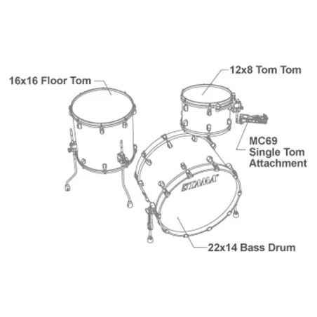 TAMA Starclassic Walnut/Birch Lacquer Shamrock Oyster WBS32RZS-LSO