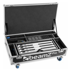 Beamz Kratos Tube70 Set 8 Tubi LED RGBW a Batteria con Flightcase