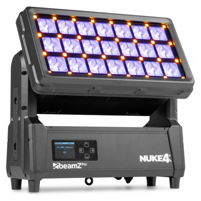 Beamz Nuke4 Strobo e Beam LED Motorizzato IP65