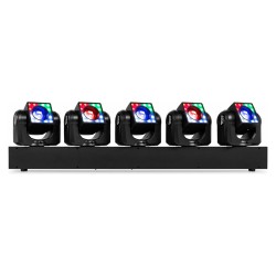 Beamz Galaxy5 Barra con 5 Teste Mobili LED RGBW 5x40 W