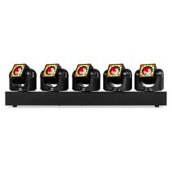 Beamz Galaxy5 Barra con 5 Teste Mobili LED RGBW 5x40 W