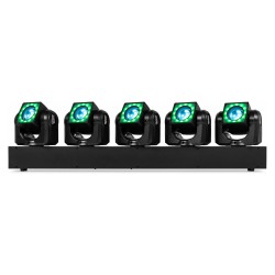 Beamz Galaxy5 Barra con 5 Teste Mobili LED RGBW 5x40 W