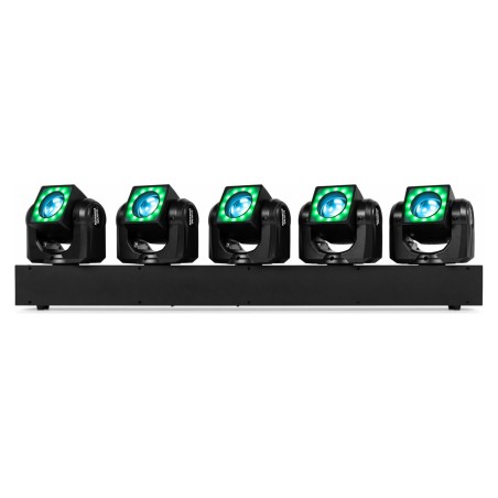 Beamz Galaxy5 Barra con 5 Teste Mobili LED RGBW 5x40 W