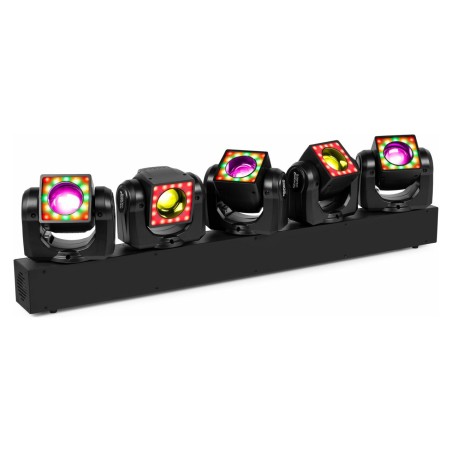 Beamz Galaxy5 Barra con 5 Teste Mobili LED RGBW 5x40 W