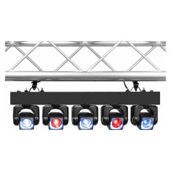 Beamz Galaxy5 Barra con 5 Teste Mobili LED RGBW 5x40 W
