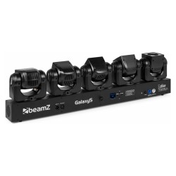 Beamz Galaxy5 Barra con 5 Teste Mobili LED RGBW 5x40 W