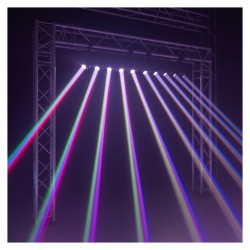 Beamz Galaxy5 Barra con 5 Teste Mobili LED RGBW 5x40 W