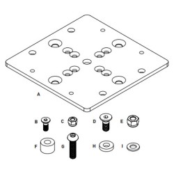 ADAM Audio A-Series Mounting Plate