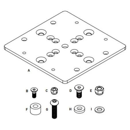 ADAM Audio A-Series Mounting Plate