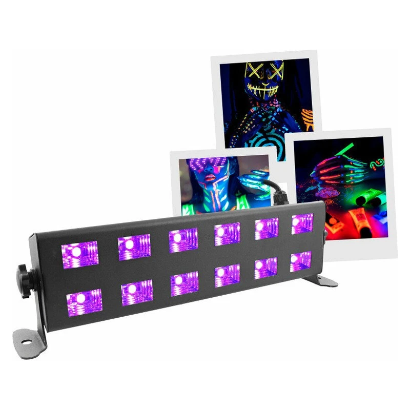 BoomToneDJ Uv Led Bar 12X1W
