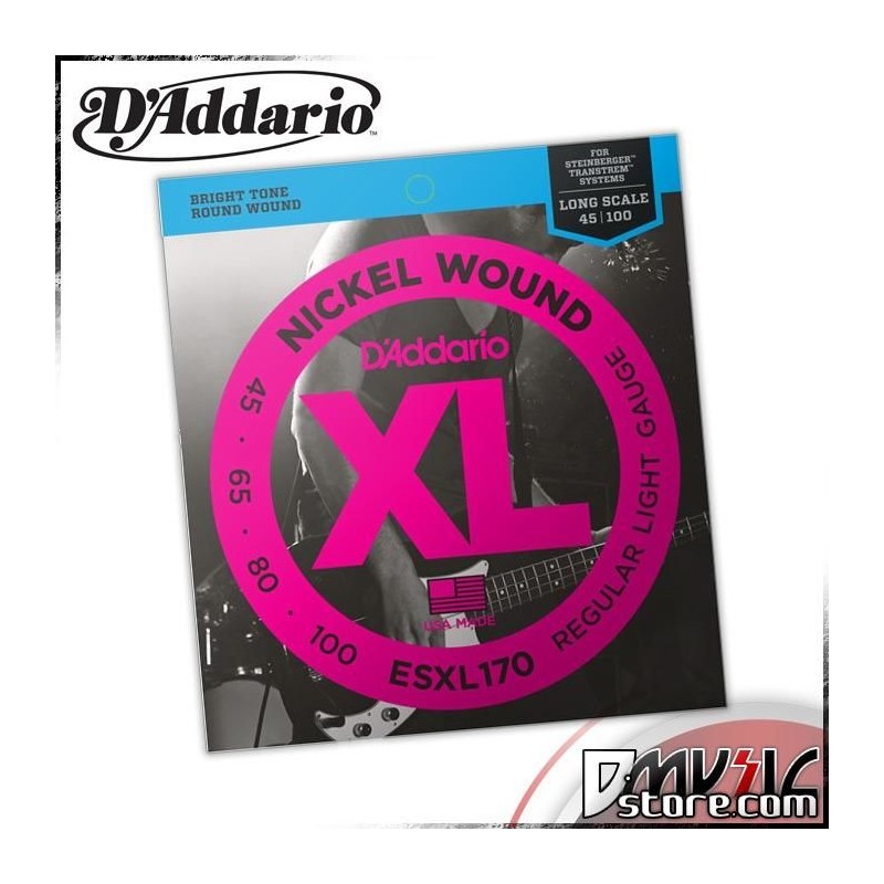 D'Addario ESXL170 Double Ball Light 45-100