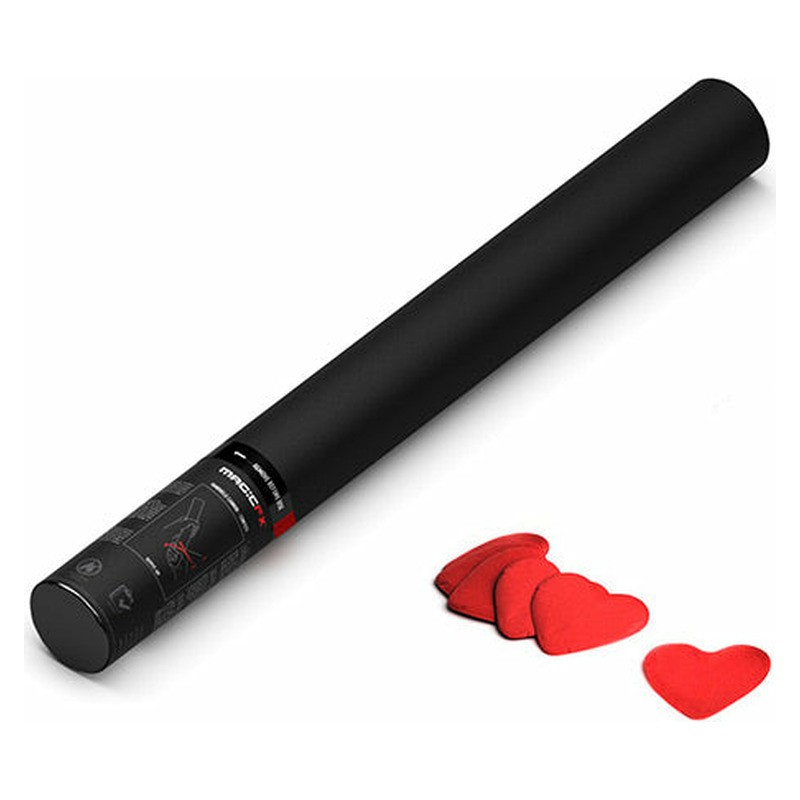 MAGIC FX Handheld Cannon 50 cm Confetti Red Hearts