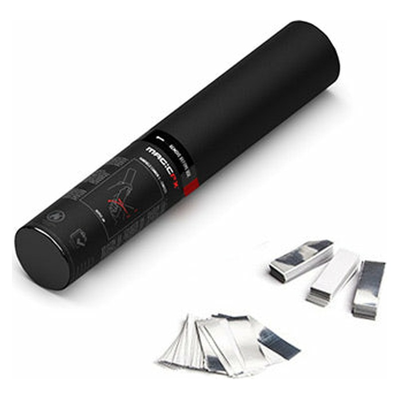 MAGIC FX Handheld Cannon 28 cm Confetti White+Silver