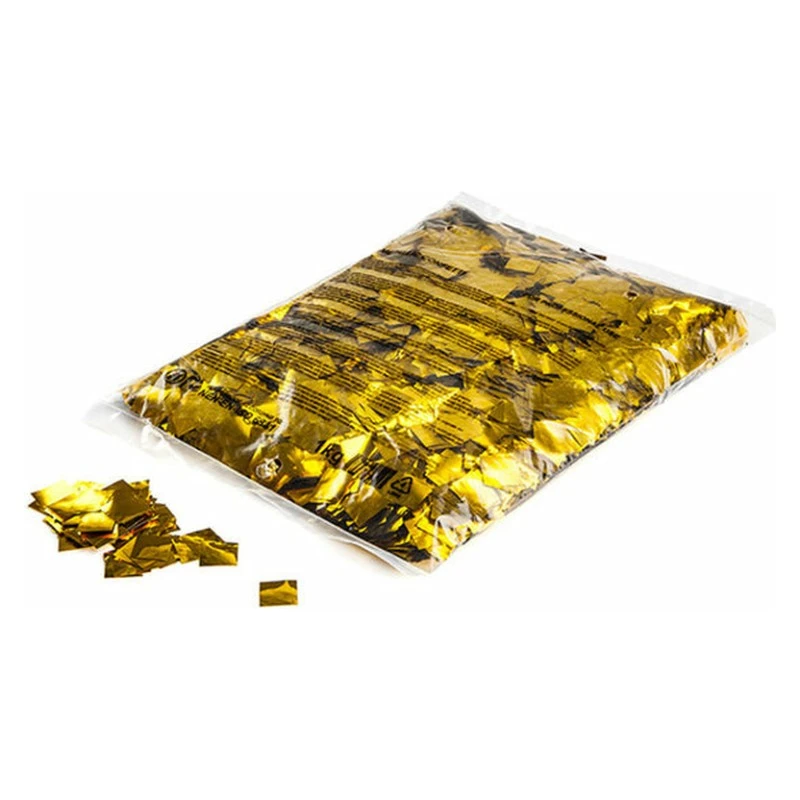 MAGIC FX Metal Confetti Squares 17x17mm Gold