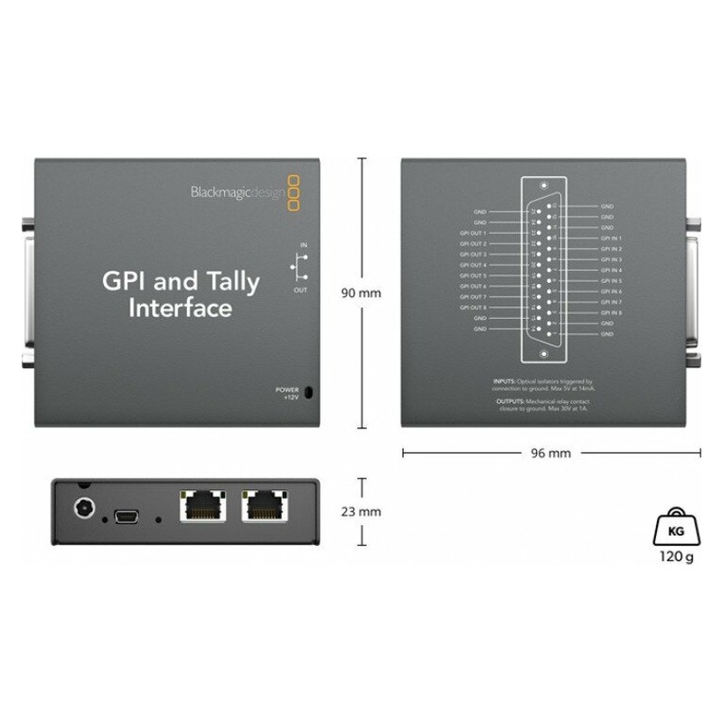 Blackmagic Design GPI and Tally Interface
