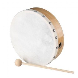 Peace RH-5-8 Tamburello con battente e pelle naturale 8"