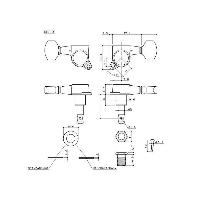 GOTOH SG381-07-CK-L6