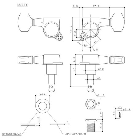 GOTOH SG381MG07-C-L6