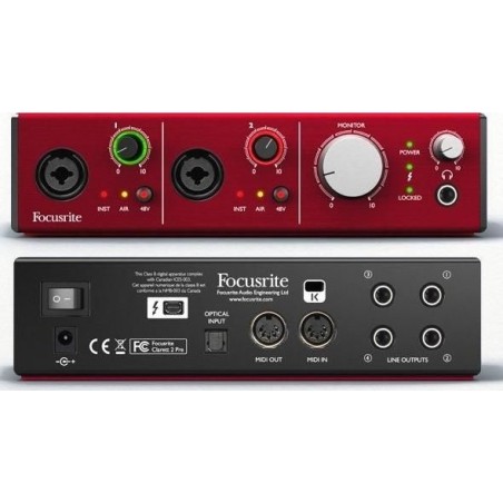 Focusrite Clarett 2Pre - Scheda audio Thunderbolt
