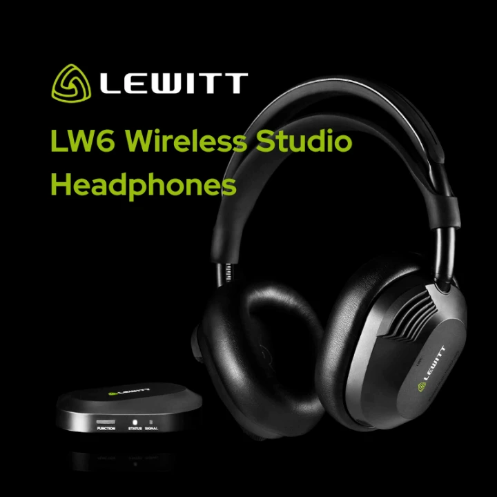 LEWITT LW6 Wireless - Le Cuffie da Studio Senza Cavi e Senza Latenza
